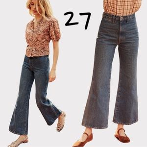 NWOT Doen Womens Vintage Melody High Rise Flare Denim Jeans Size 27